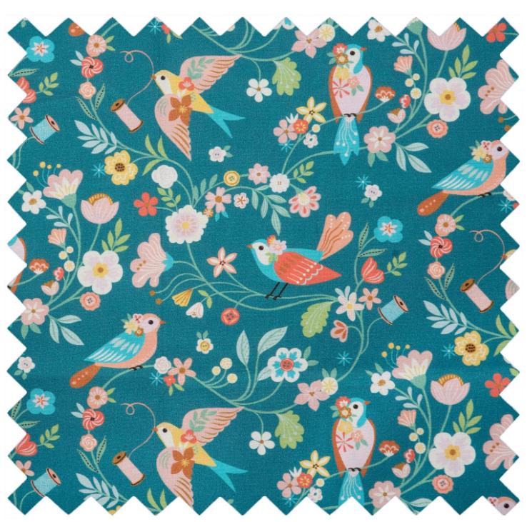 Project Craft Bag & Pouch Set ~ Bird Aviary Design Craft Storage Bags