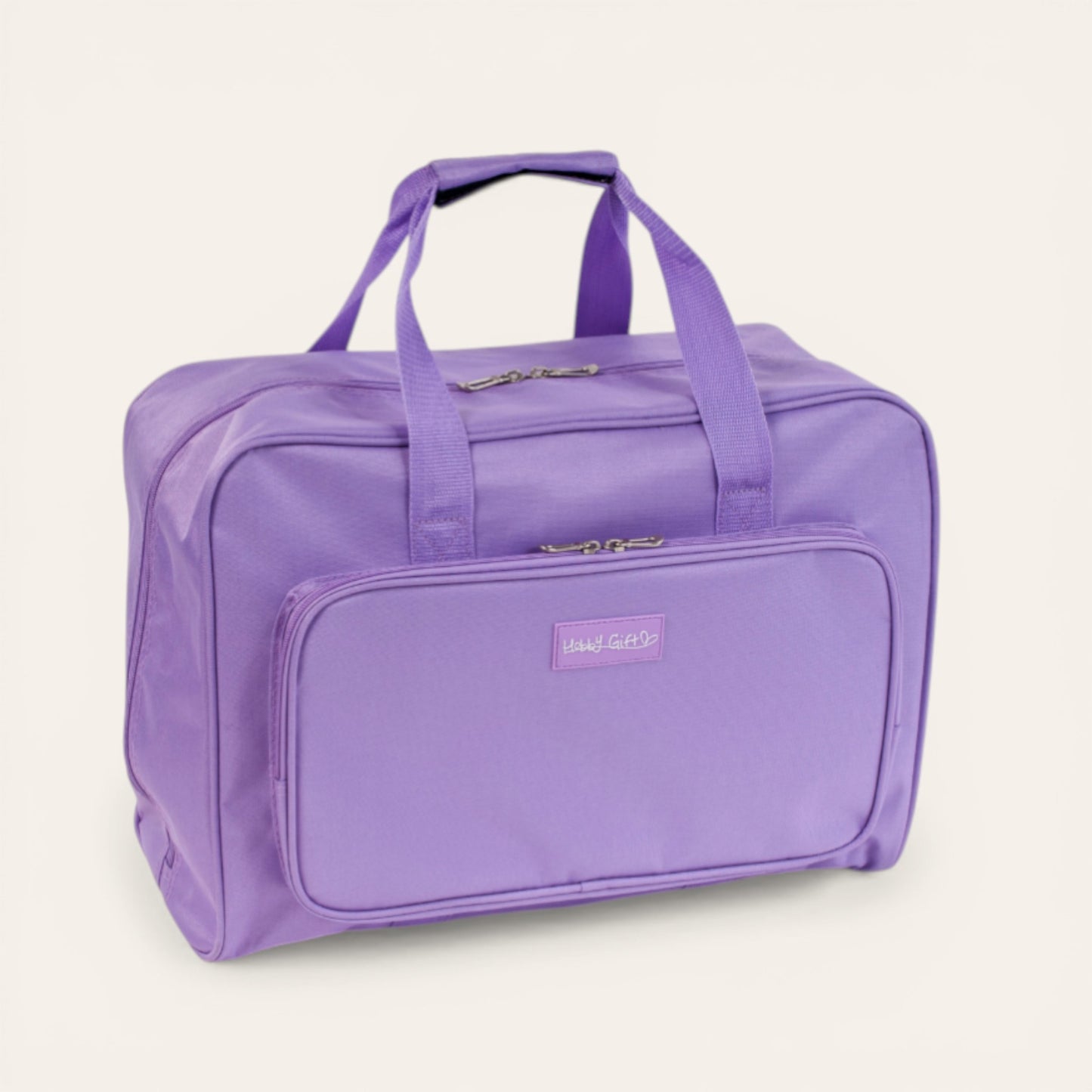 Lilac Sewing Machine Carry Case Bag – Padded Storage with Front Pocket – Heavy Duty Polyester