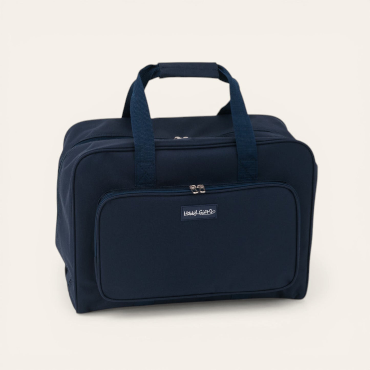 Navy Sewing Machine Carry Case Bag – Padded Storage with Front Pocket – Heavy Duty Polyester