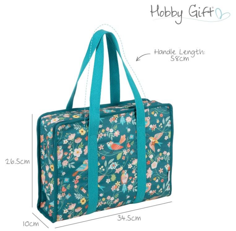 Project Craft Bag & Pouch Set ~ Bird Aviary Design Craft Storage Bags