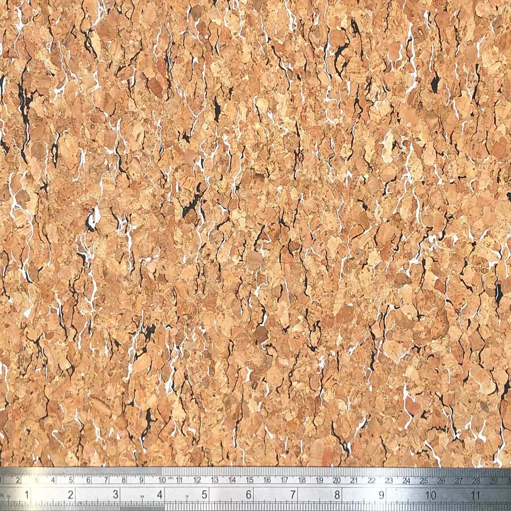 CORK FABRIC Black & White Fleck. Sold by 1/2m Roll ***Multibuy Discounts***