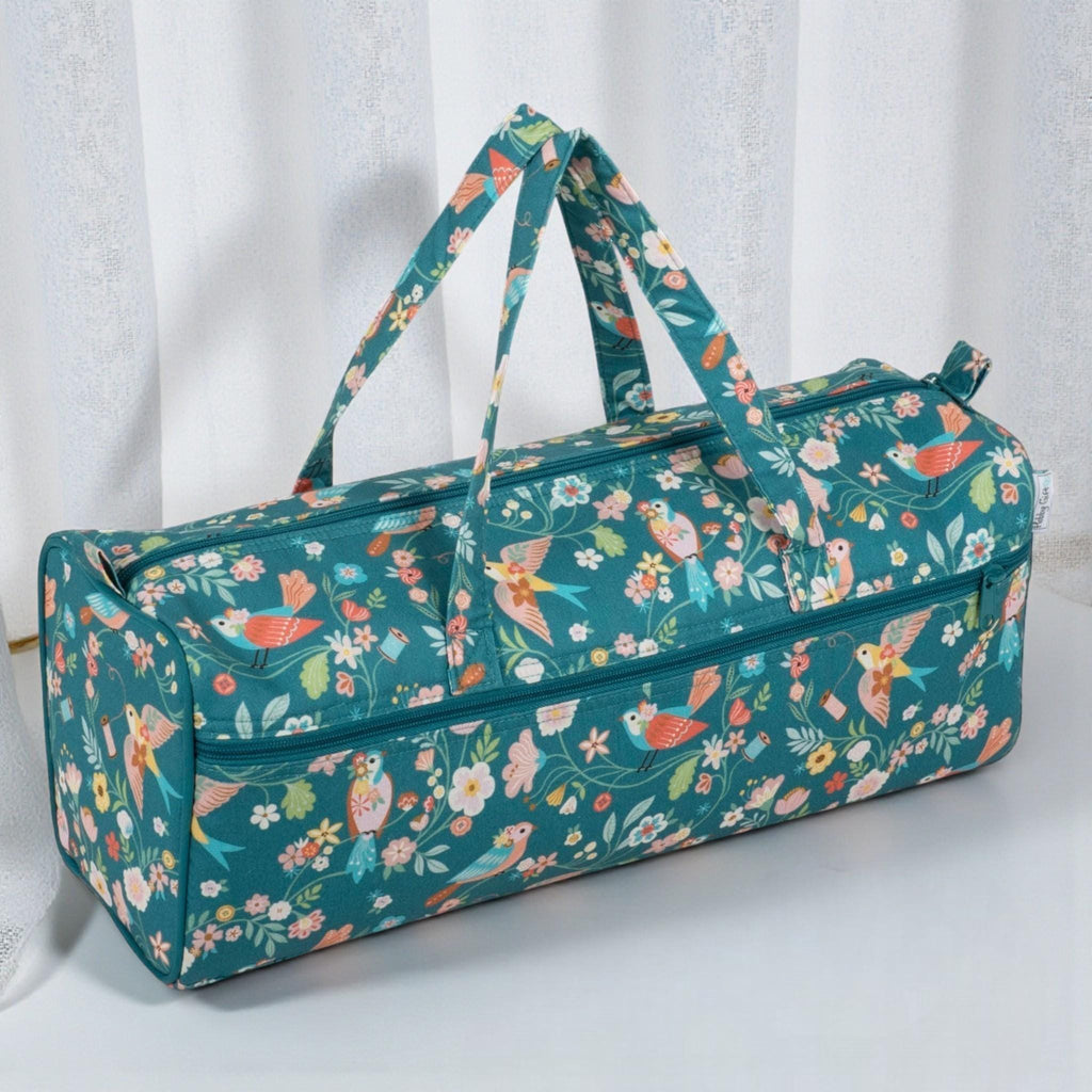 Long Knitting Bag Bird Aviary Design