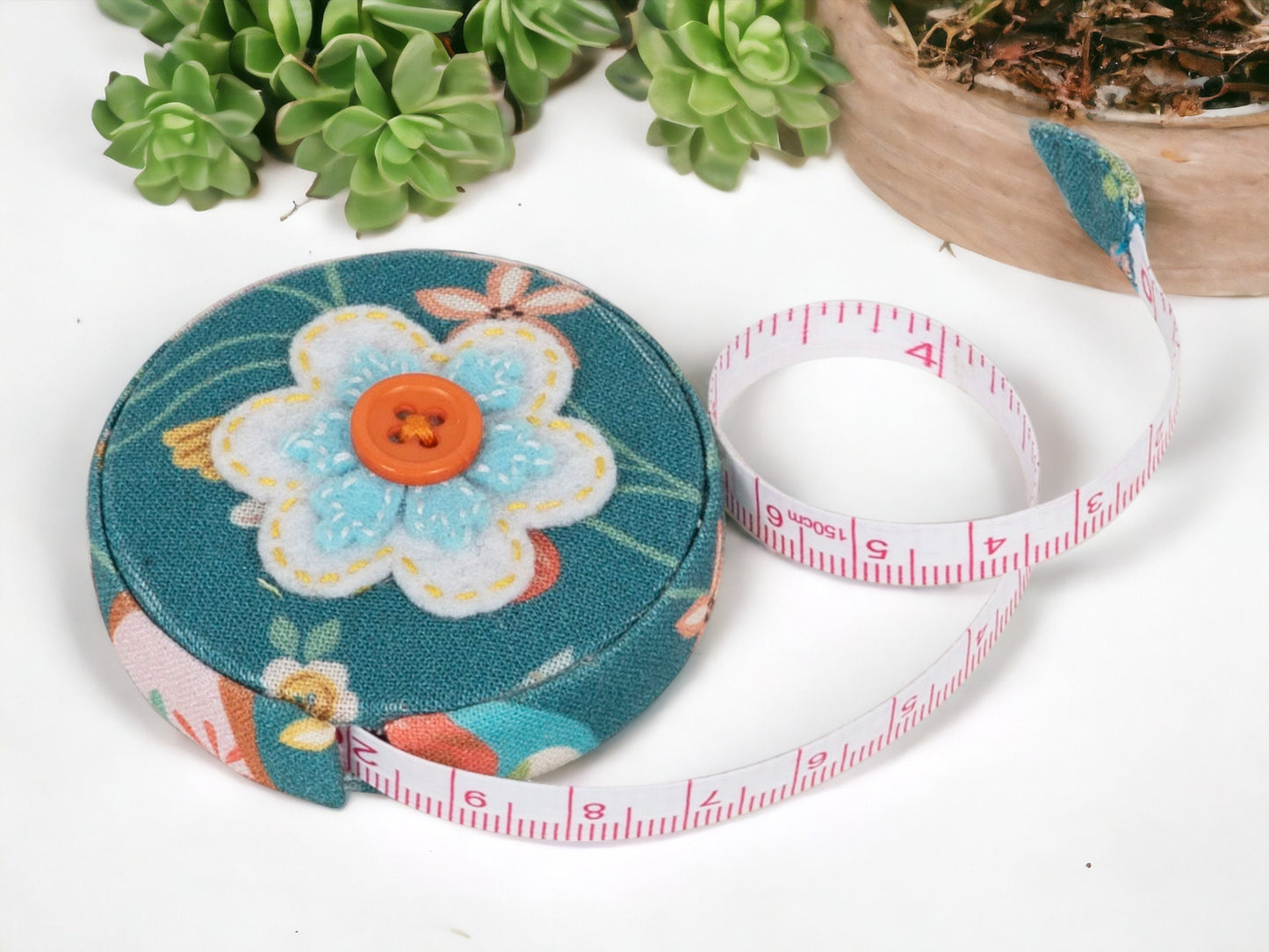 BIRD AVIARY SET: Long Knitting Bag, Needle Case and Handy Tape Measure