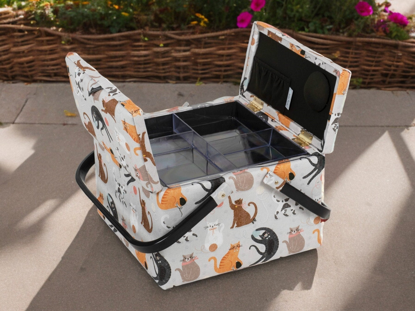 Cats Sewing Basket Set, Knitting Bag and Sewing Kit