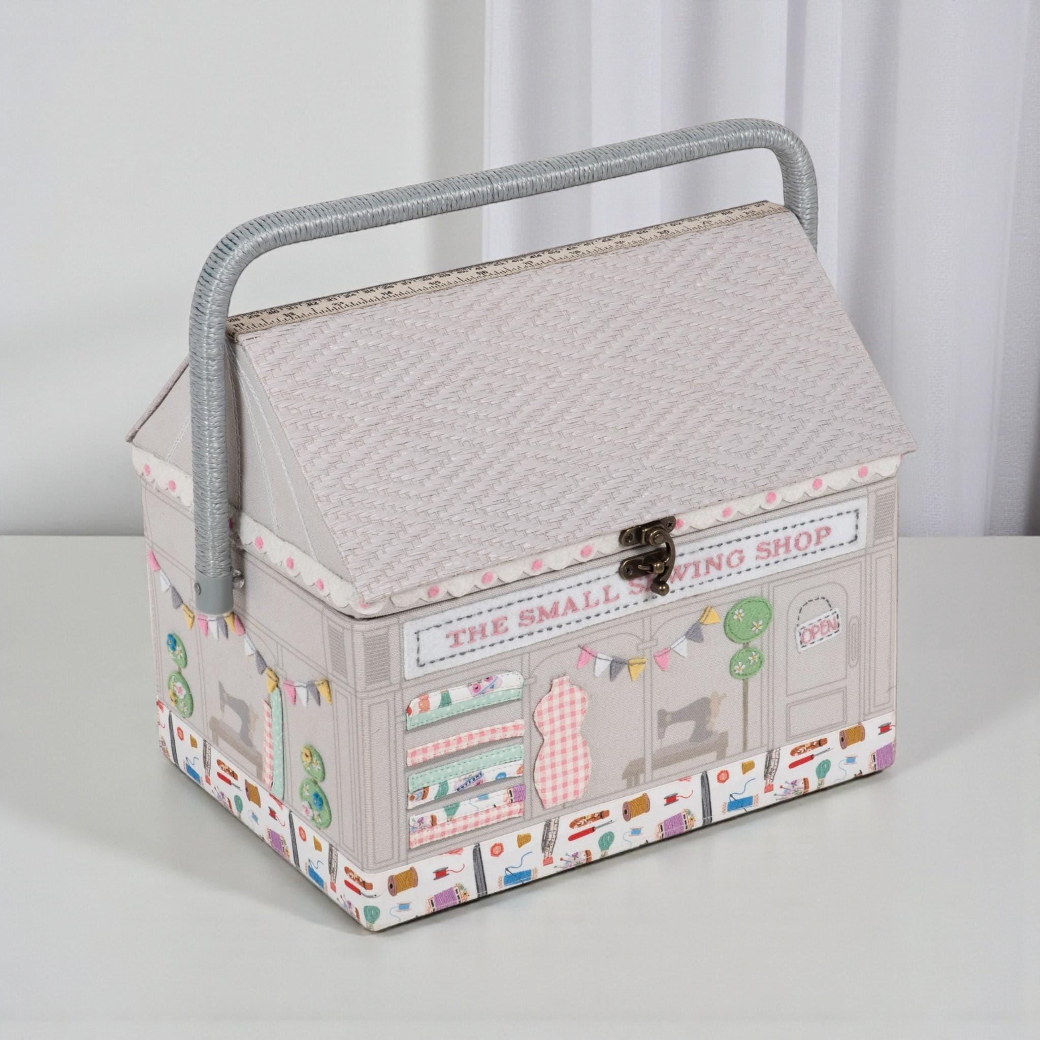 Large Sewing Box Shop Design – Sturdy Handle & Tray