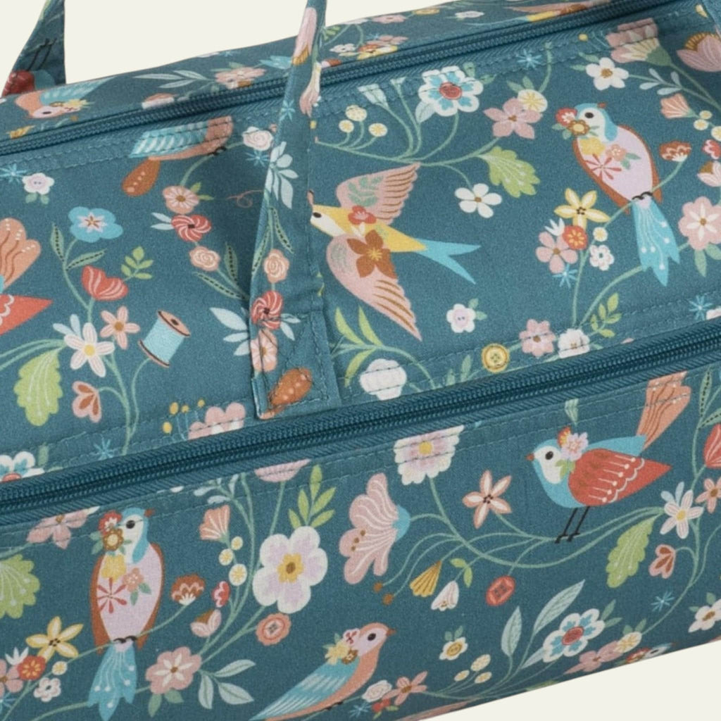 Long Knitting Bag Bird Aviary Design