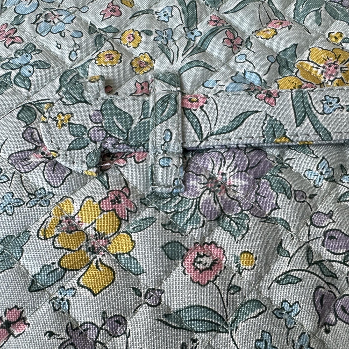 Liberty Floral Sewing Box with Quilted Lid and Optional Accessory Kit