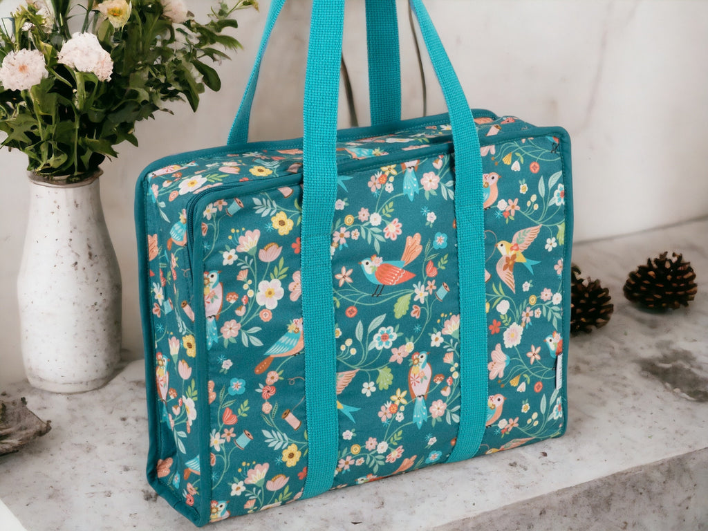 BIRD AVIARY CRAFT SET: Project Craft Bag, Project Pouch, Needle Case & Handy Tape Measure