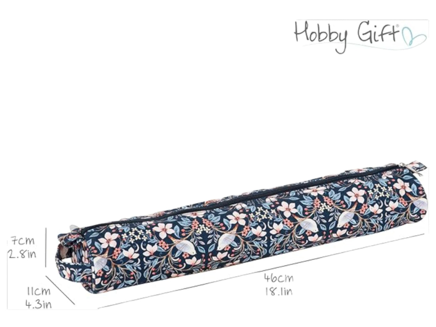 Long Knitting Pin Case - Blossom Birds Design