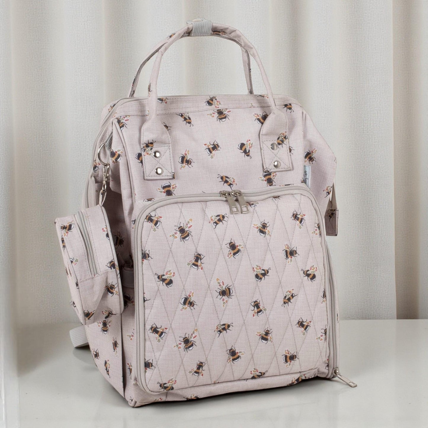 Craft Storage Backpack Bee Design  Lots of Pockets. Ideal for Sewing, Knitting and Crafts