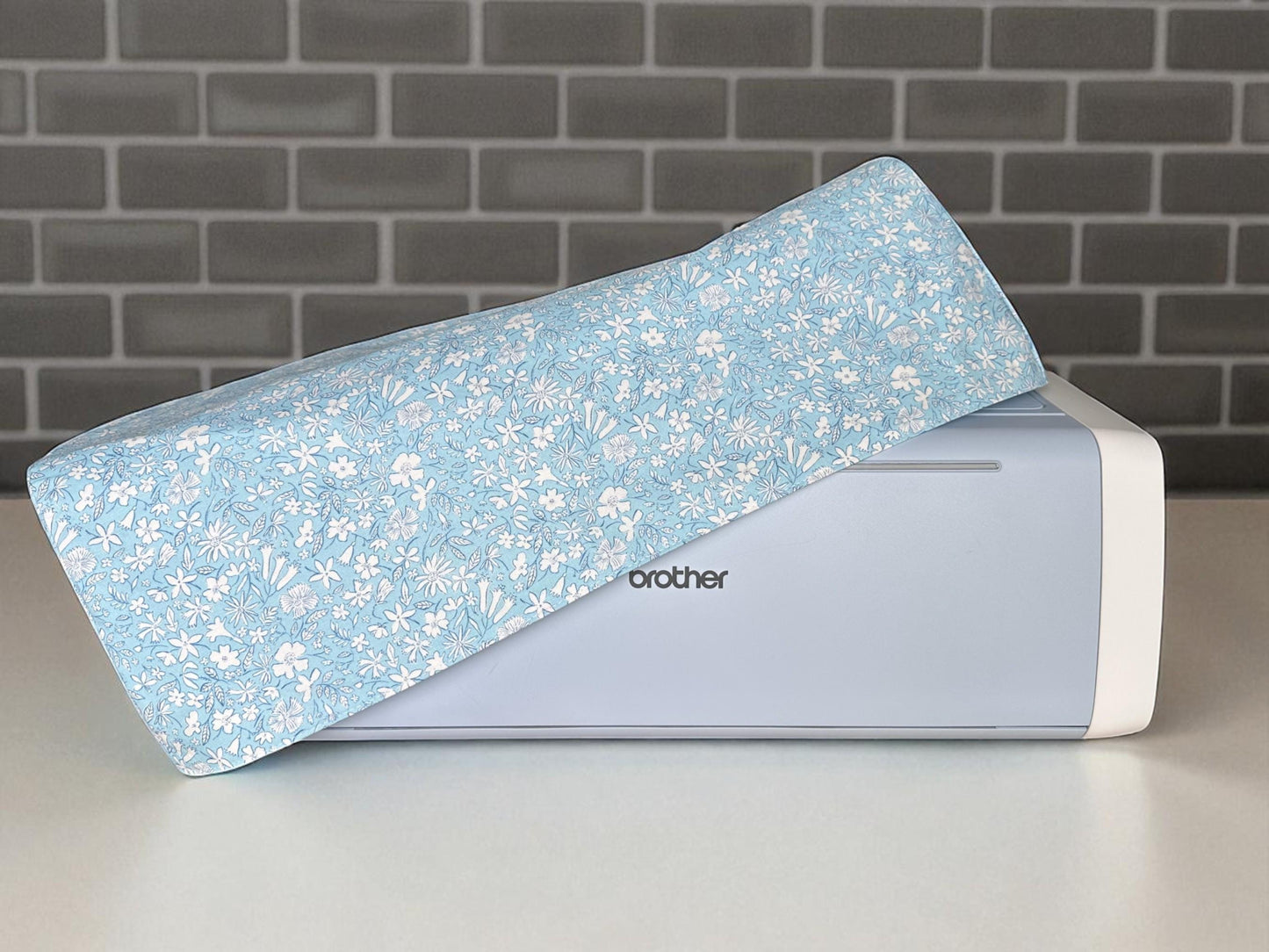 Liberty Fabric ScanNCut DX Cover: Pale Blue Floral Dust Cover