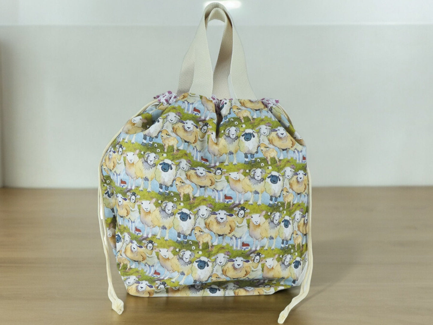 Felted Sheep Bucket Bag by Emma Ball – Knitting Project Tote, Craft, Beach, Overnight Bag