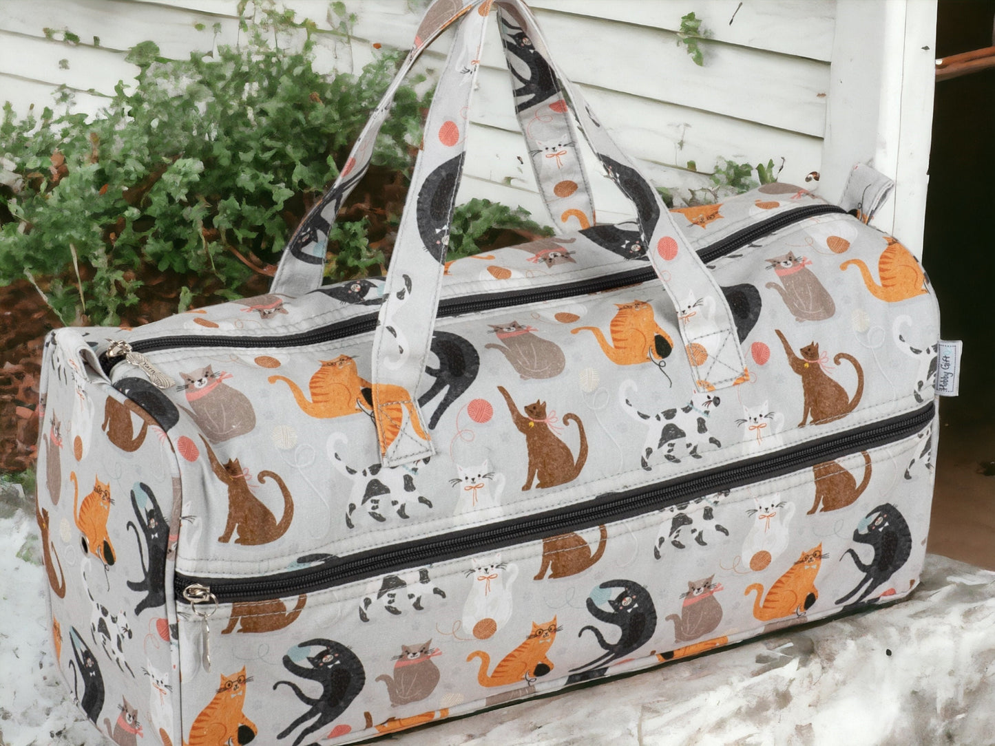 Cats Sewing Basket Set, Knitting Bag and Sewing Kit