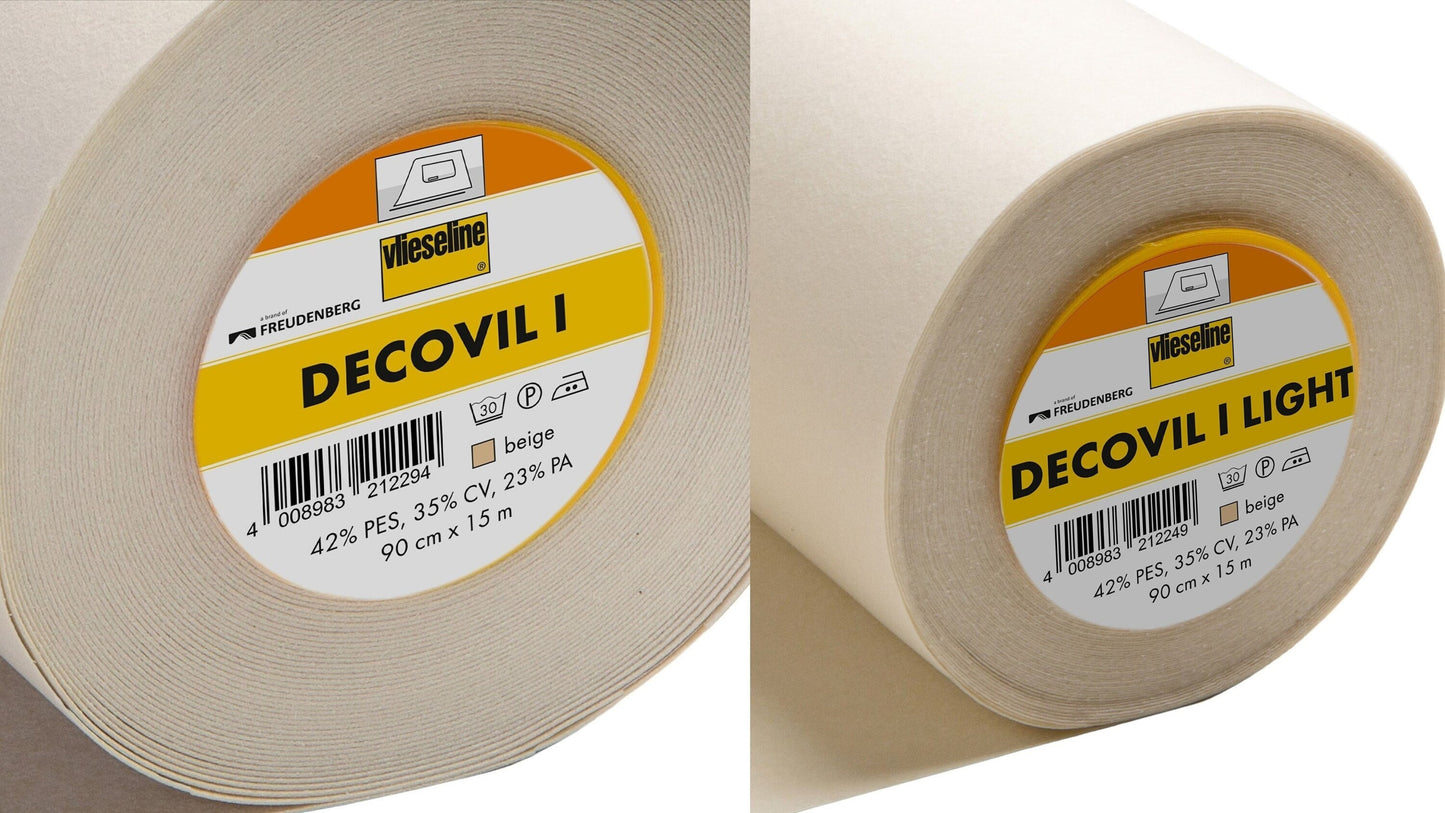 DECOVIL 1/2m ROLLS Light and Heavy Rolled NOT Folded