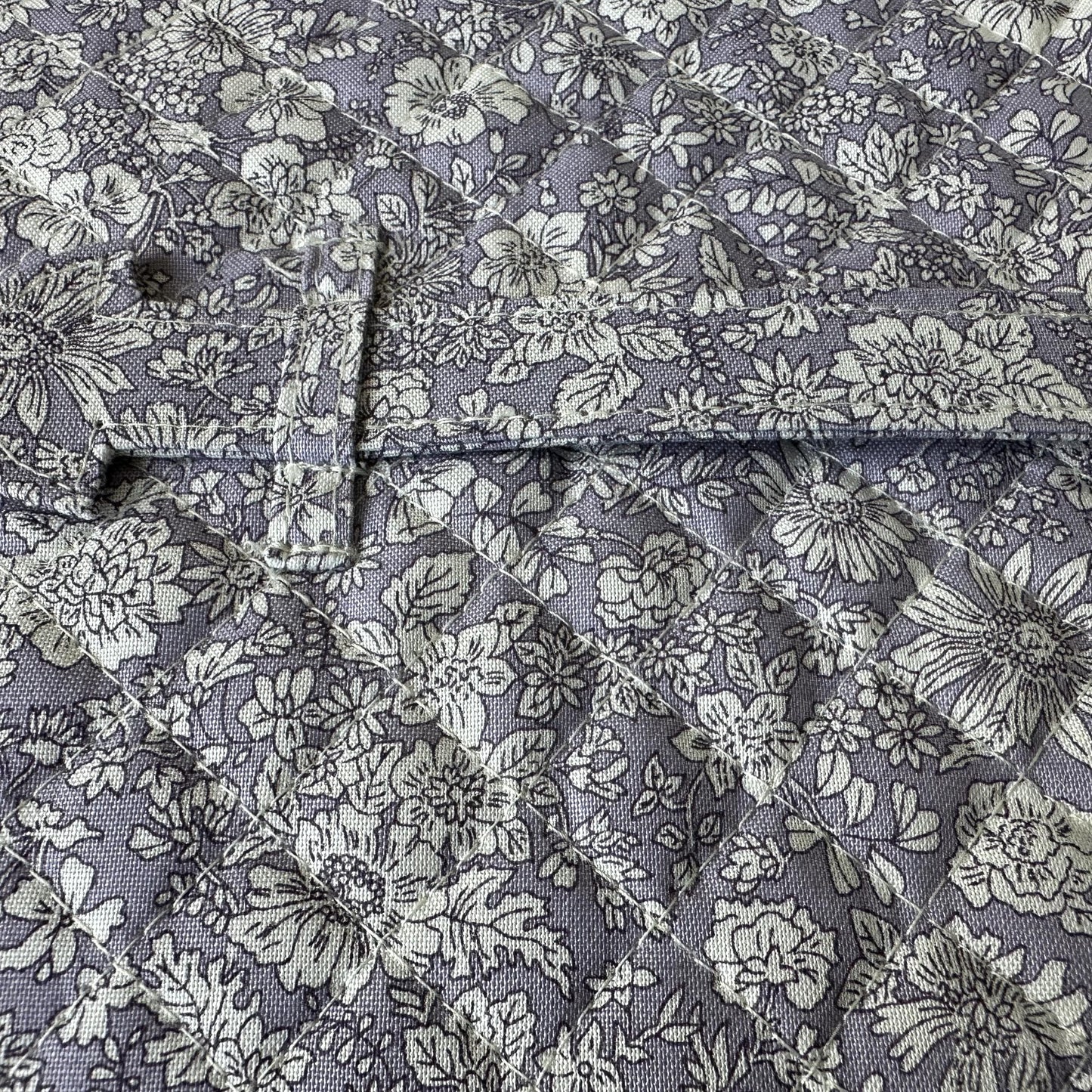 Liberty Sewing Box in Lilac & White Floral Cotton Print with Optional Sewing Kit Available