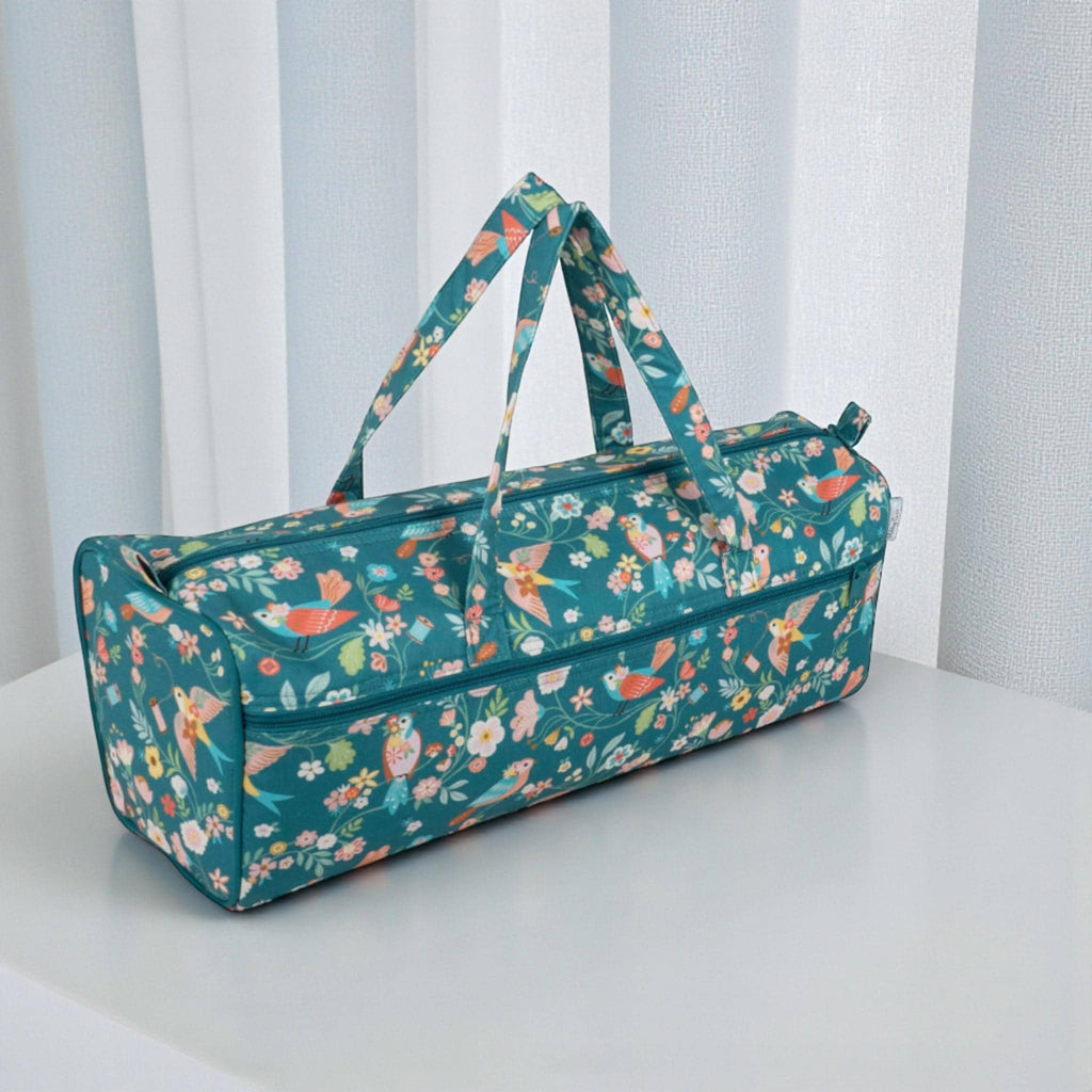 Long Knitting Bag Bird Aviary Design