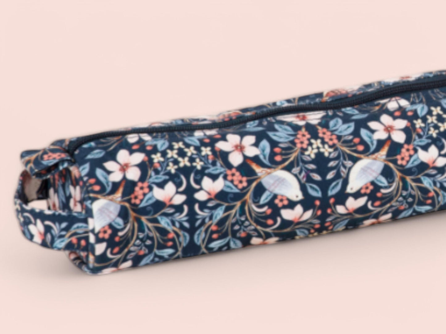 Long Knitting Pin Case - Blossom Birds Design