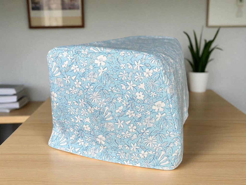 Liberty Fabric ScanNCut DX Cover: Pale Blue Floral Dust Cover