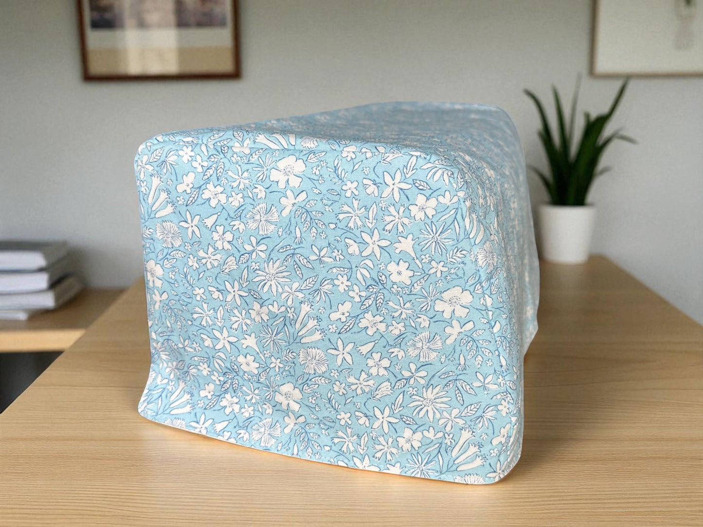 Liberty Fabric ScanNCut DX Cover: Pale Blue Floral Dust Cover