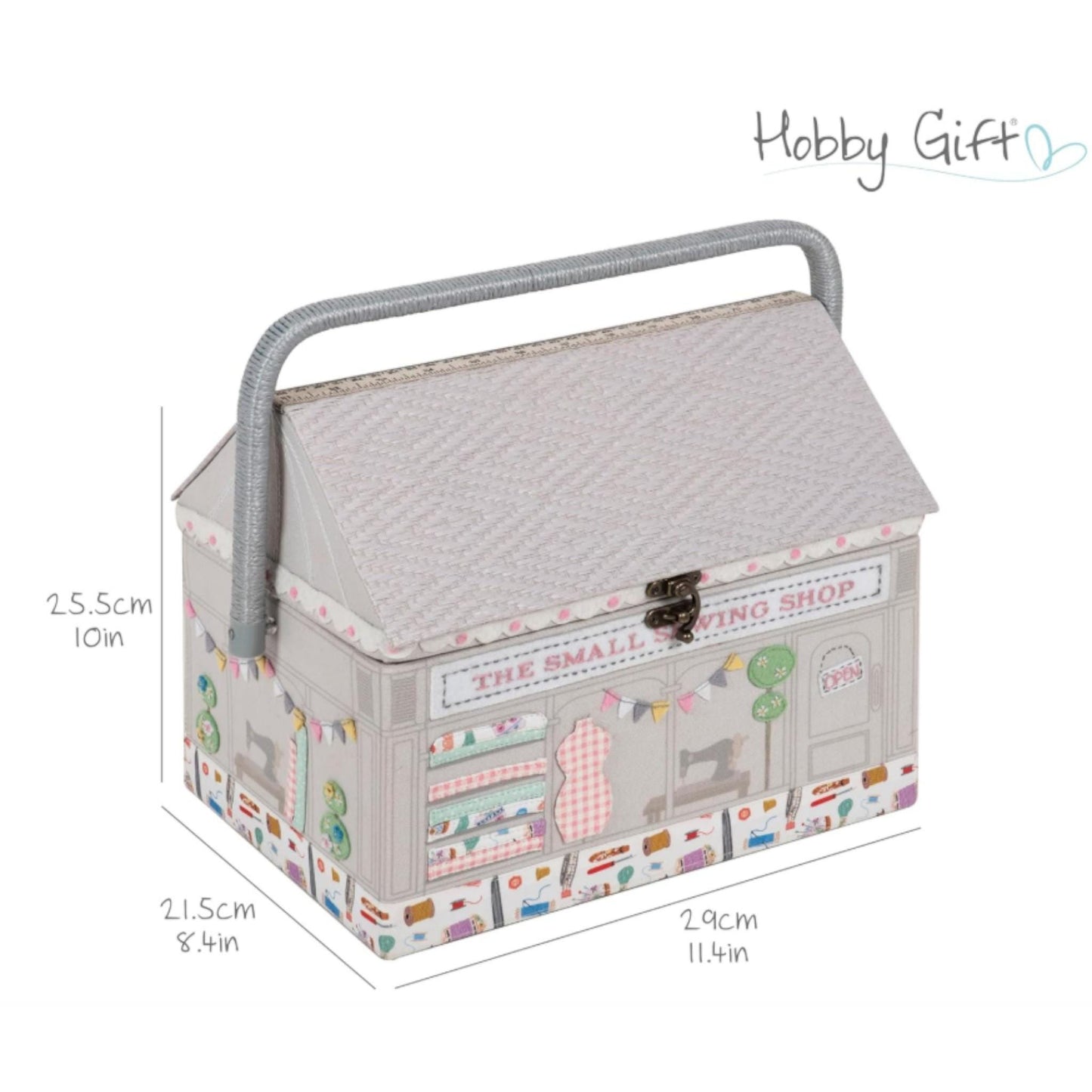 Large Sewing Box Shop Design – Sturdy Handle & Tray