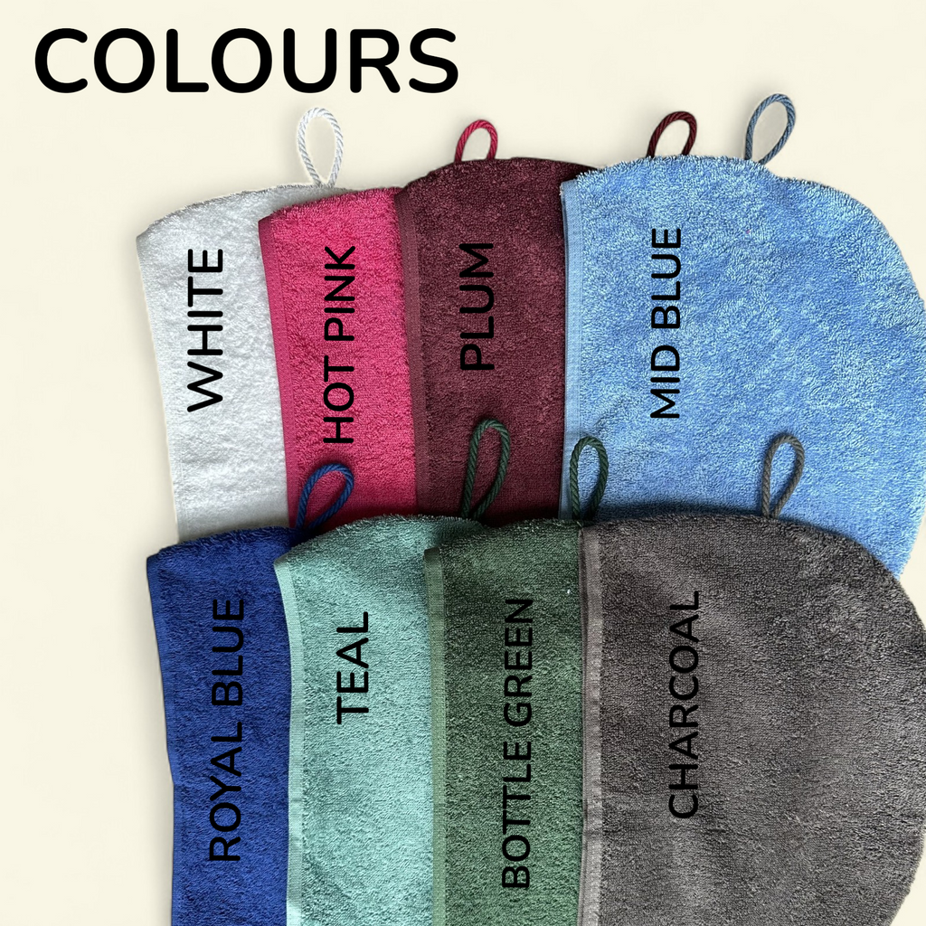Turbietastic Luxury Cotton Hair Towel Wrap: 500gsm Thick Absorbent Turbie Towel