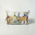 Alpacas & Friends Zipper Pouch, Knitting Sewing Craft Storage
