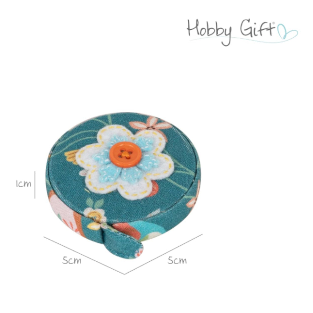 Fabric Tape Measure: Bird Aviary Design, Handbag Size, Applique Detail