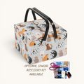 Large Cat Sewing Basket with Optional Sewing Kit