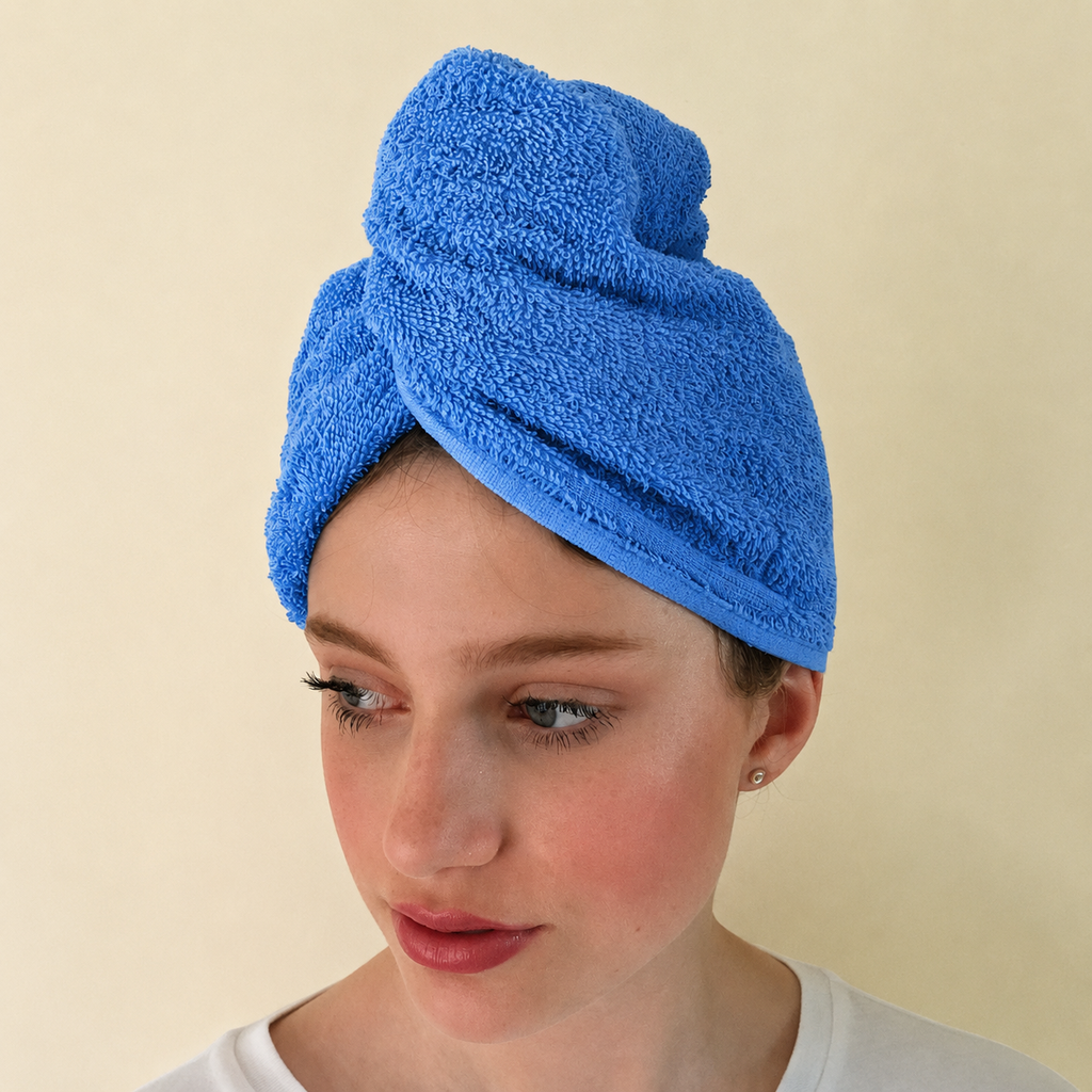 Turbietastic Luxury Cotton Hair Towel Wrap: 500gsm Thick Absorbent Turbie Towel