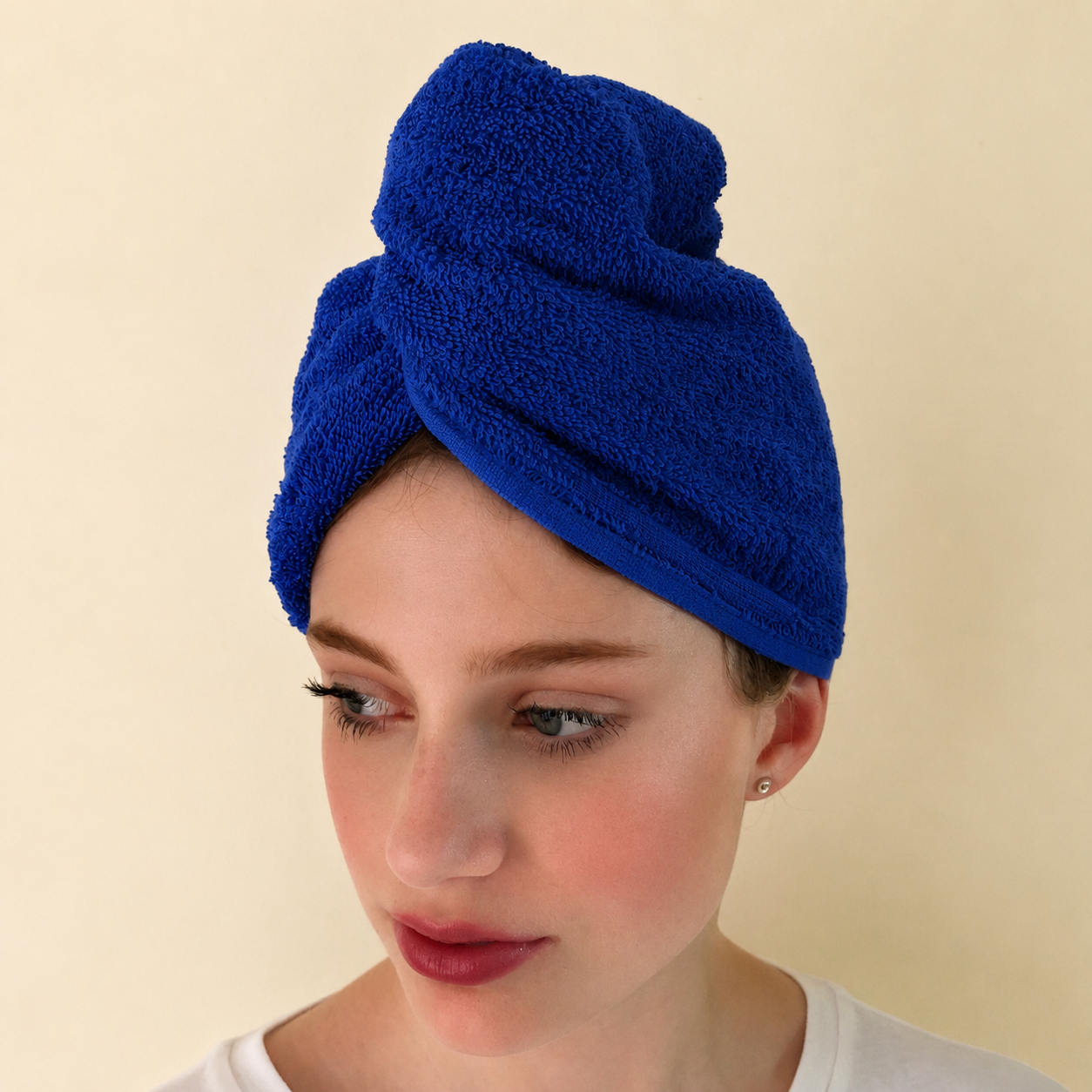 Turbietastic Luxury Cotton Hair Towel Wrap: 500gsm Thick Absorbent Turbie Towel