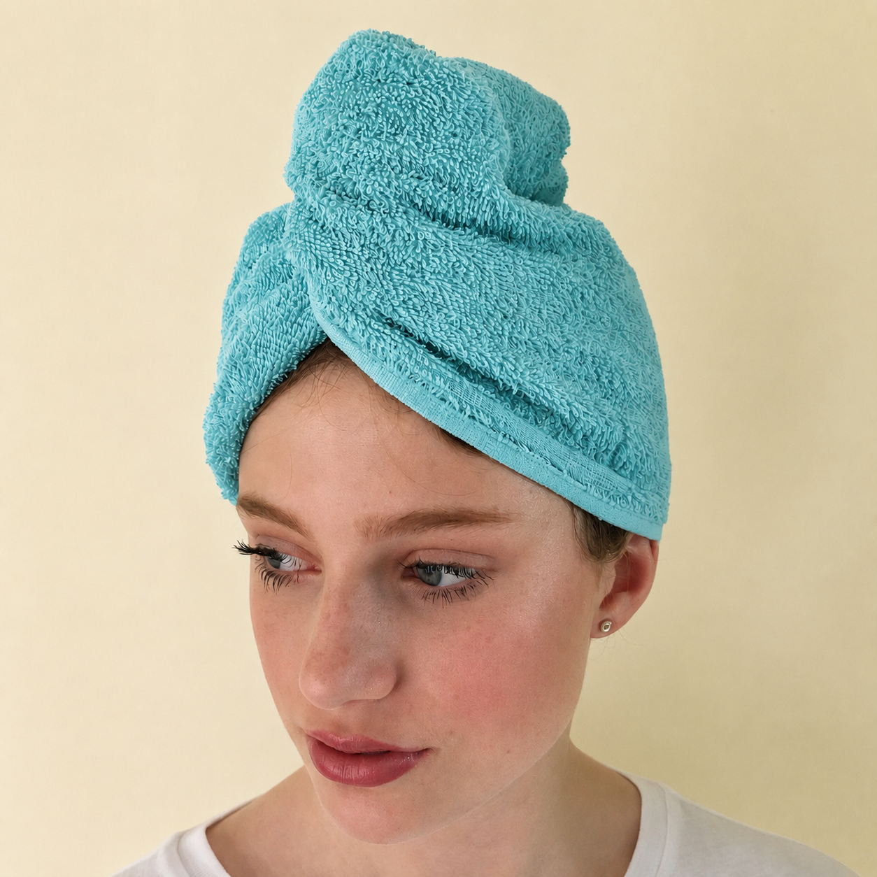 Turbietastic Luxury Cotton Hair Towel Wrap: 500gsm Thick Absorbent Turbie Towel