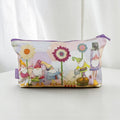 Crafting Gnomes Zipped Pouch, Sewing Knitting Storage Bag