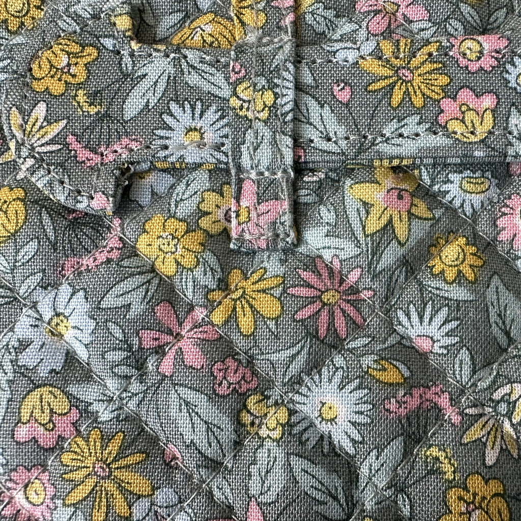 Liberty Print Sewing Box: Floral Cotton, Quilted Lid