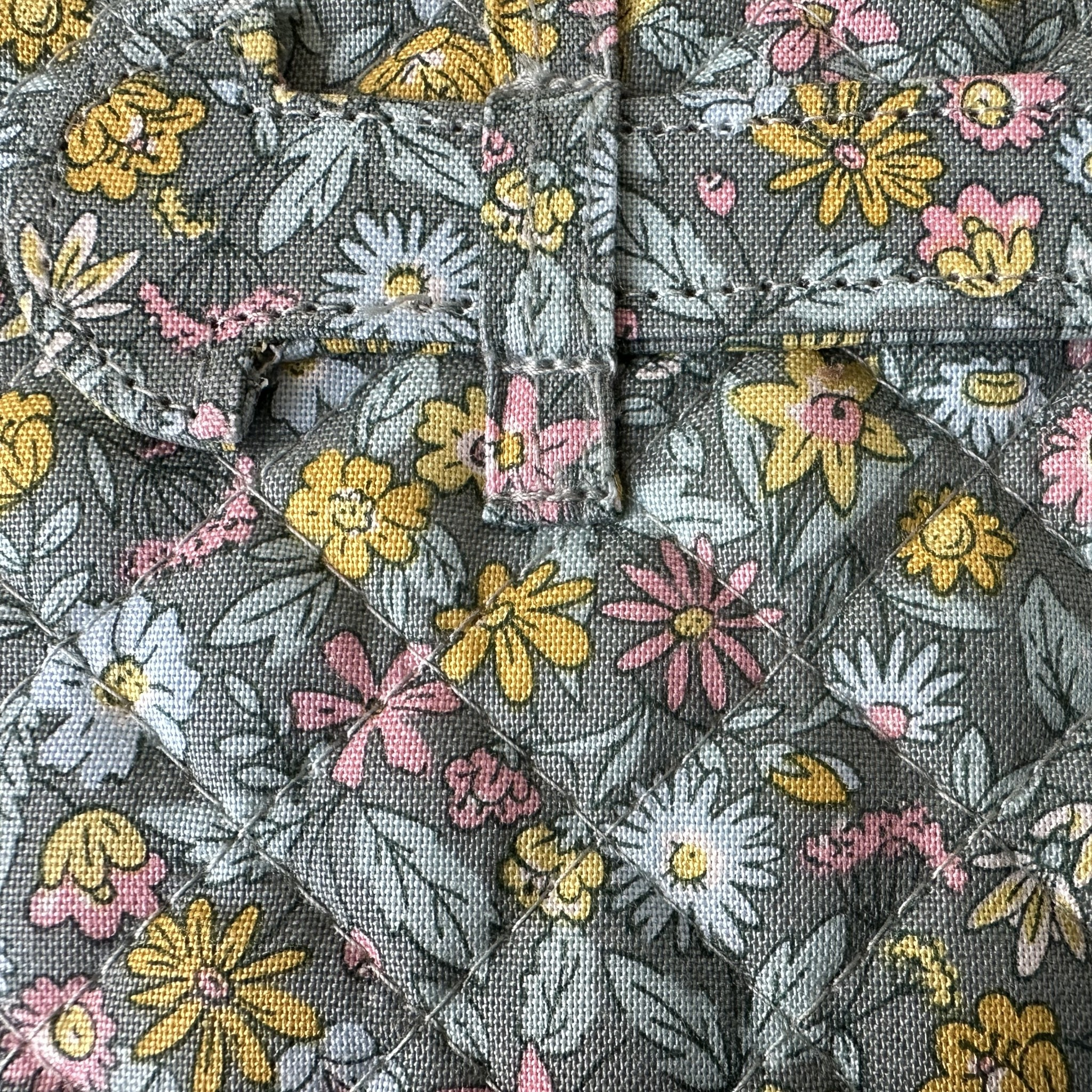 Liberty Print Sewing Box: Floral Cotton, Quilted Lid