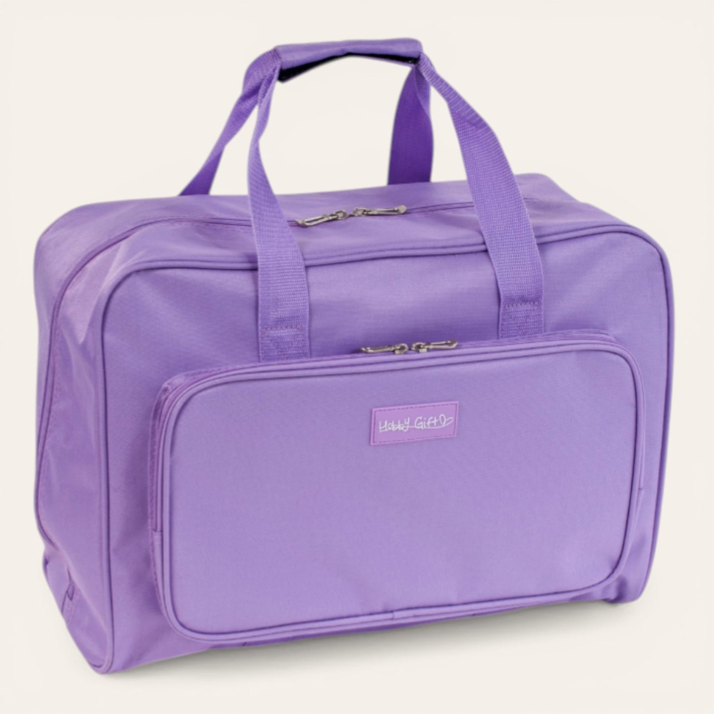 Lilac Sewing Machine Carry Case Bag – Padded Storage with Front Pocket – Heavy Duty Polyester