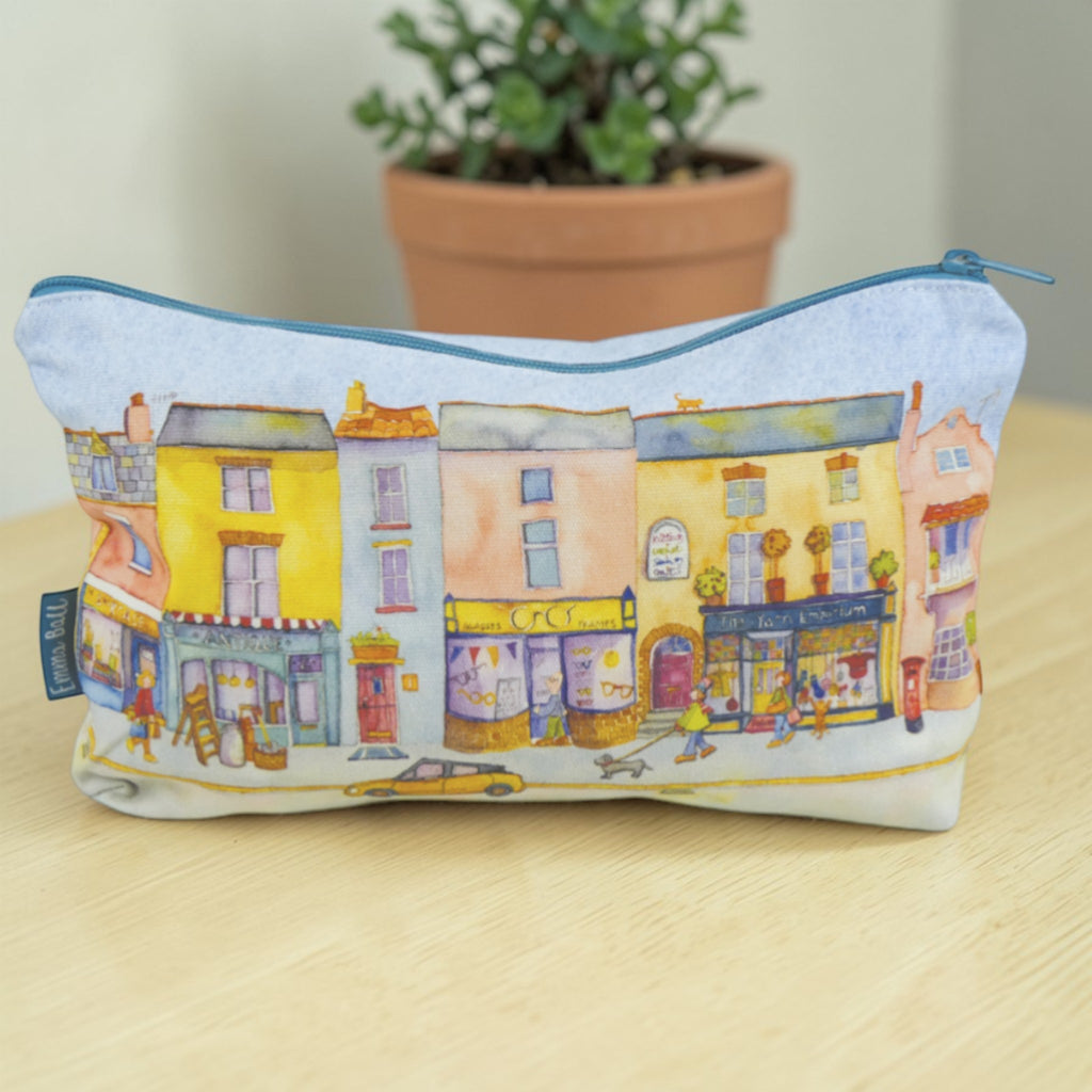 Zipped Pouch - Market Street by Emma Ball. Craft Storage case