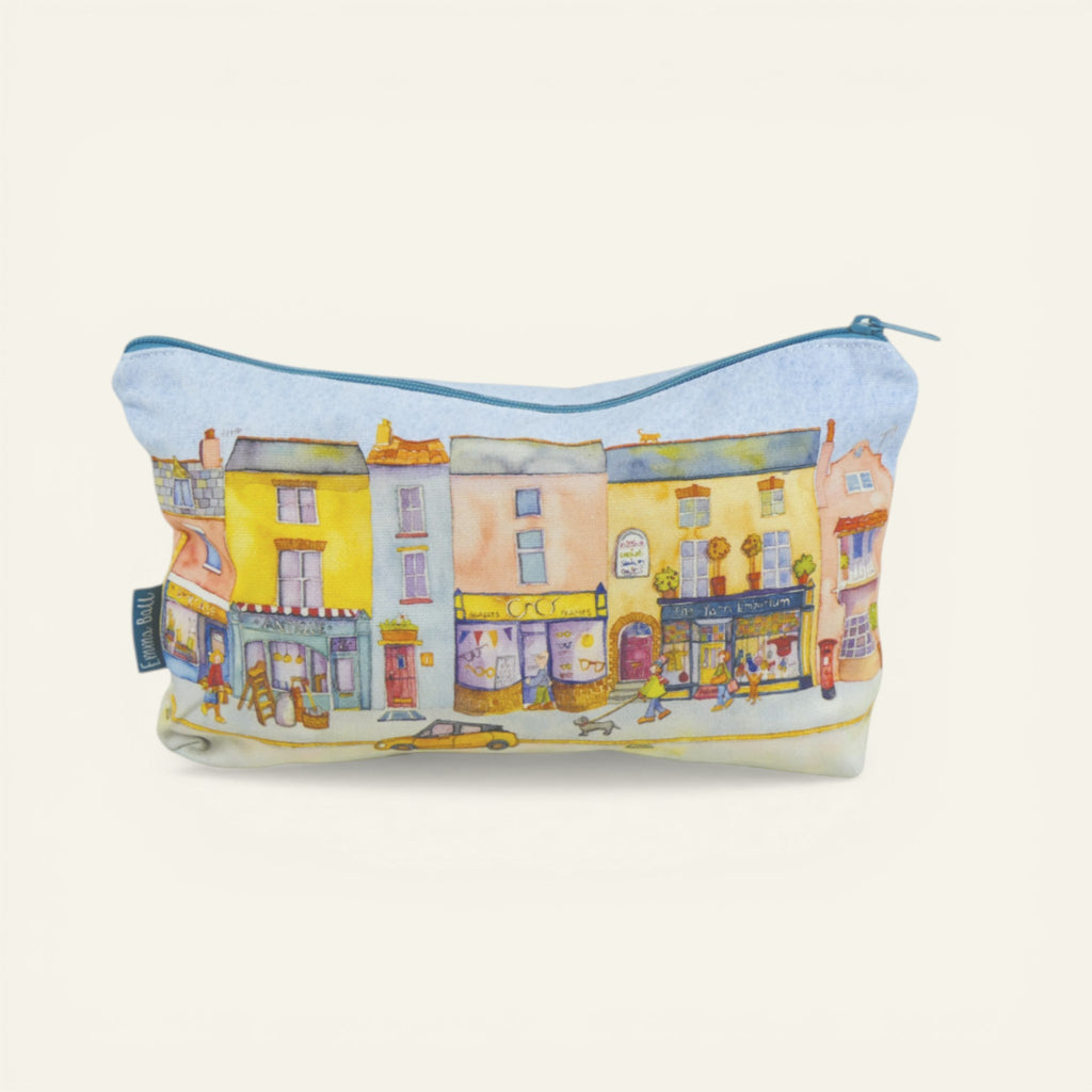 Zipped Pouch - Market Street by Emma Ball. Craft Storage case