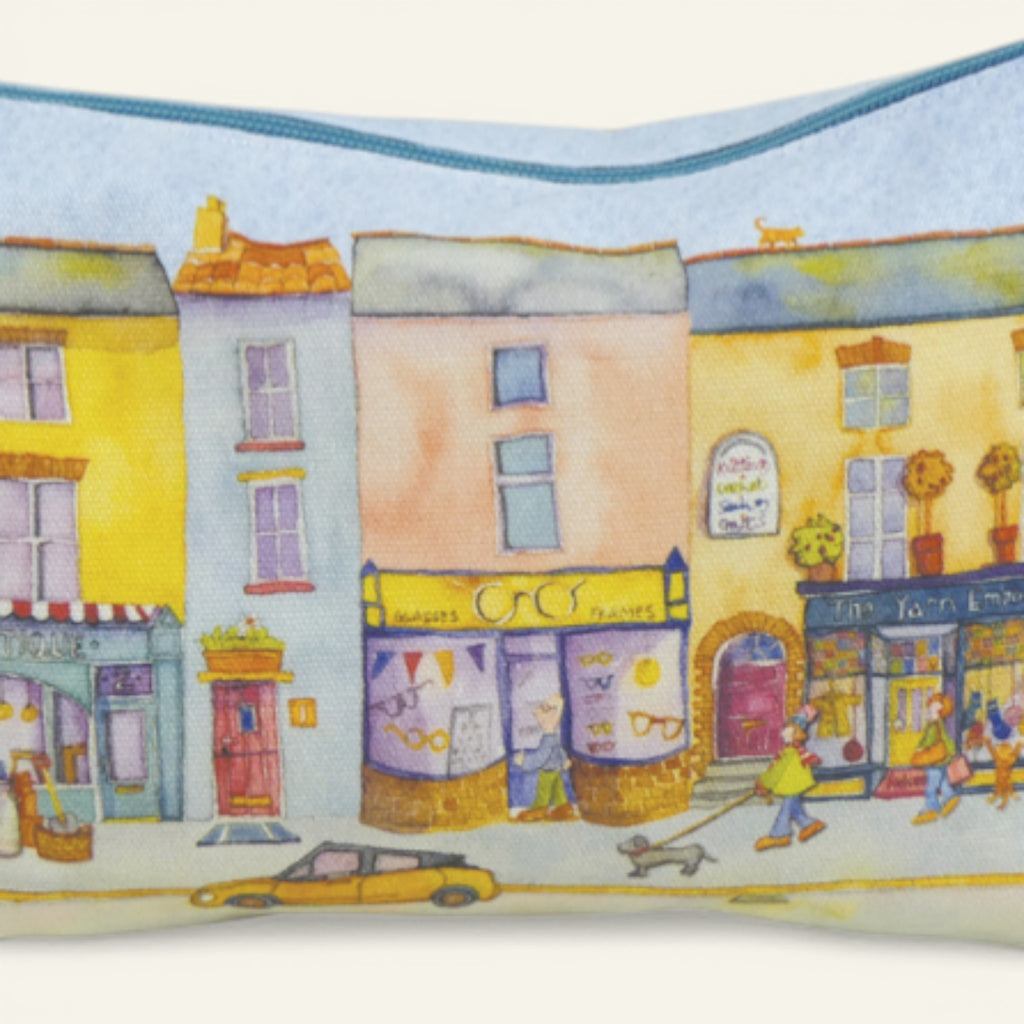 Zipped Pouch - Market Street by Emma Ball. Craft Storage case