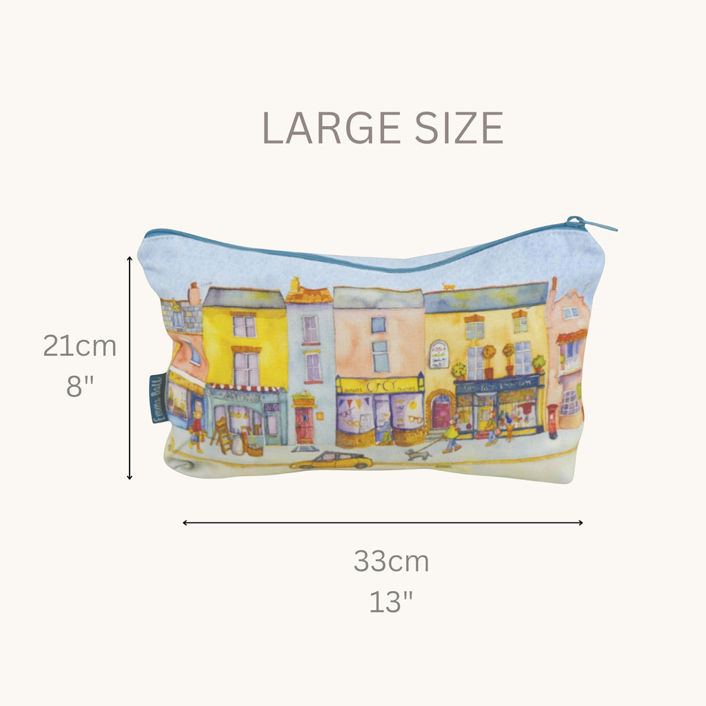Zipped Pouch - Market Street by Emma Ball. Craft Storage case