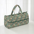 Morris Green Knitting Bag – Cotton Yarn Storage with Zip Pocket & Handles