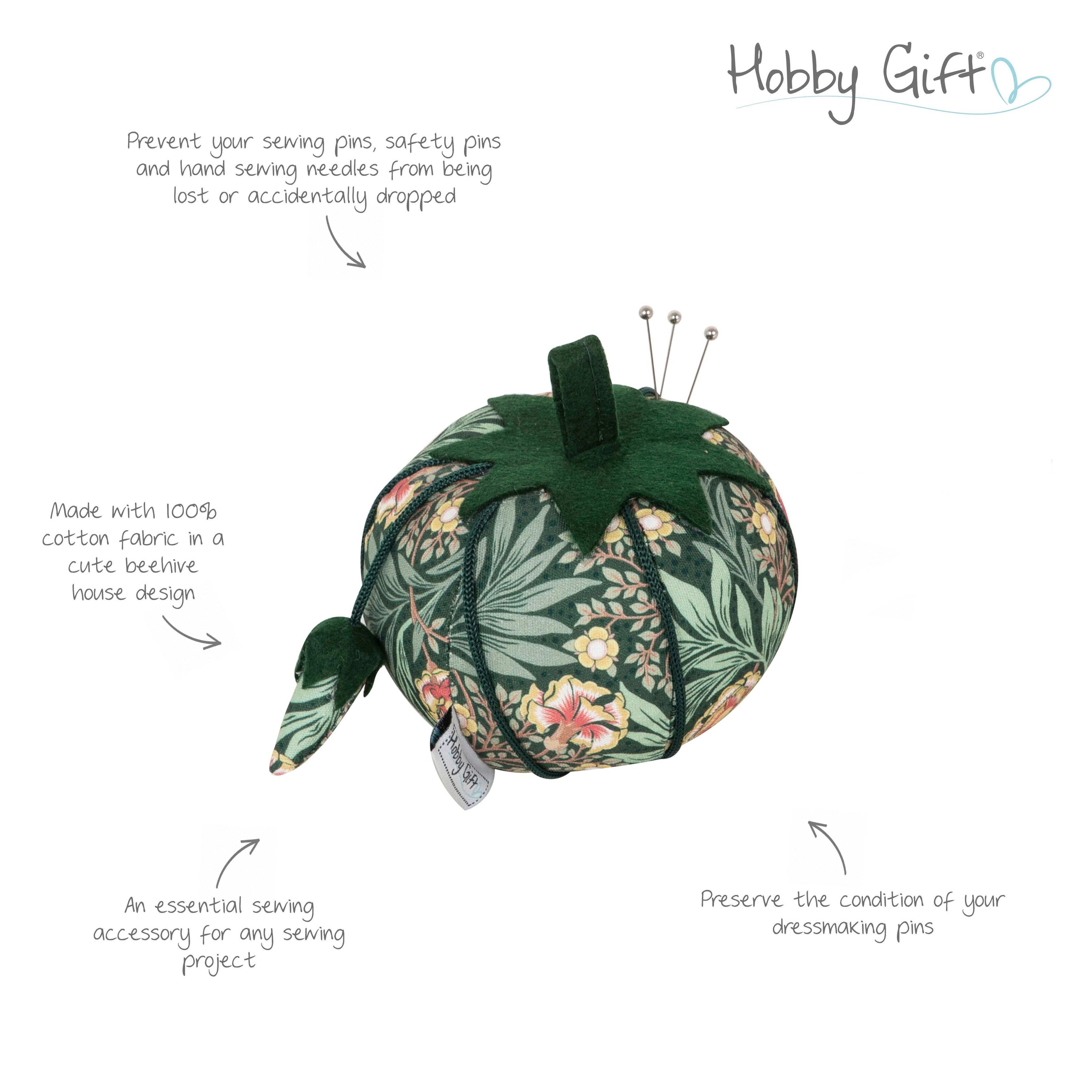 Morris Green Tomato Pincushion Floral Sewing Pin Cushion