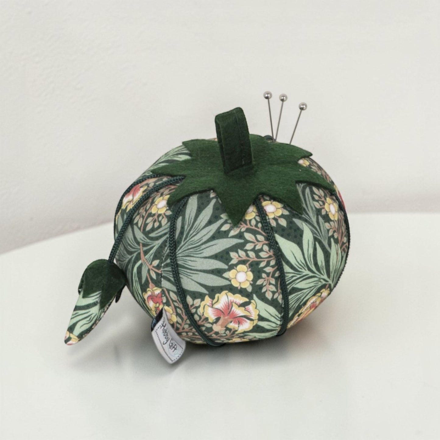 Morris Green Tomato Pincushion Floral Sewing Pin Cushion