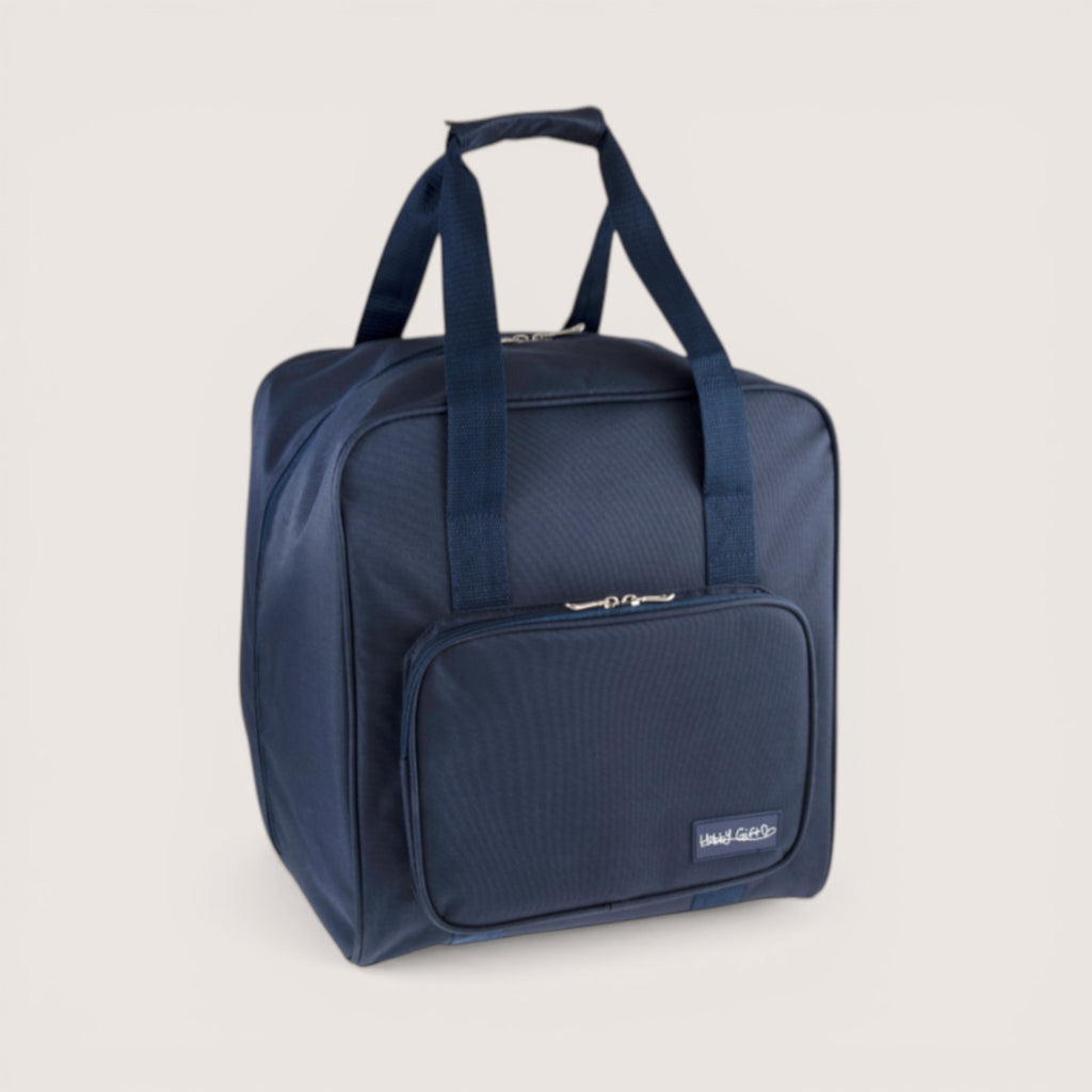 Navy Overlocker Bag – Durable Sewing Machine Storage Case with Pocket & Trolley Sleeve (Copy)