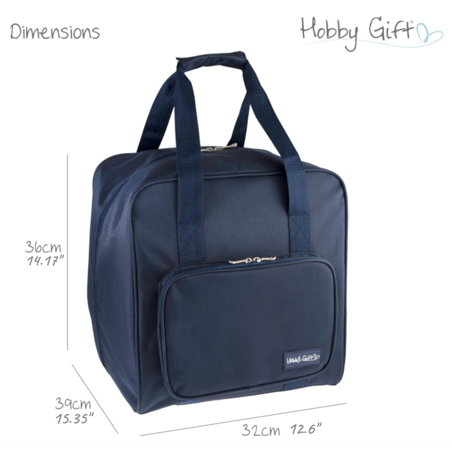 Navy Overlocker Bag – Durable Sewing Machine Storage Case with Pocket & Trolley Sleeve (Copy)