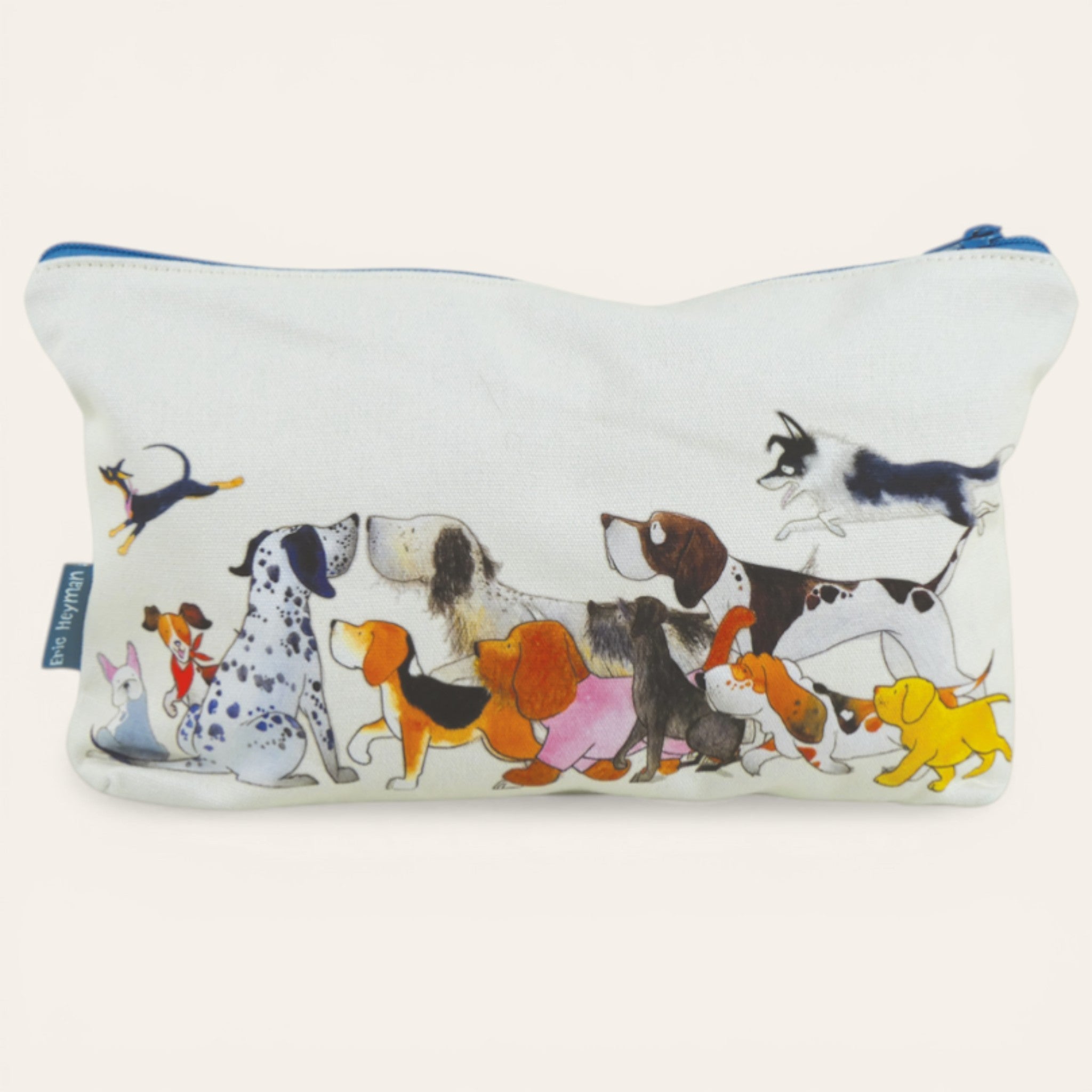 Zipped Pouch - Paw Club by Emma Ball. Craft Storage case