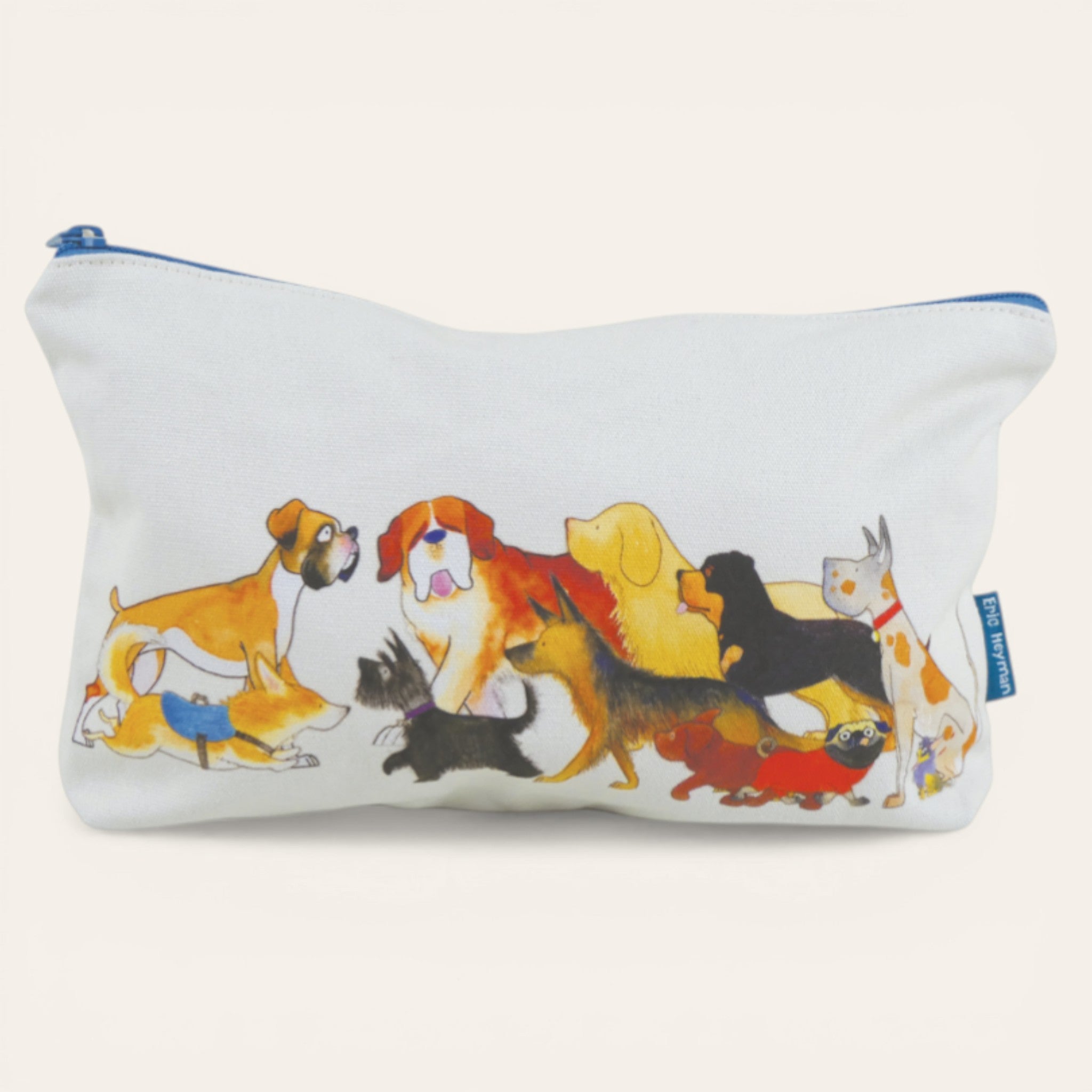 Zipped Pouch - Paw Club by Emma Ball. Craft Storage case