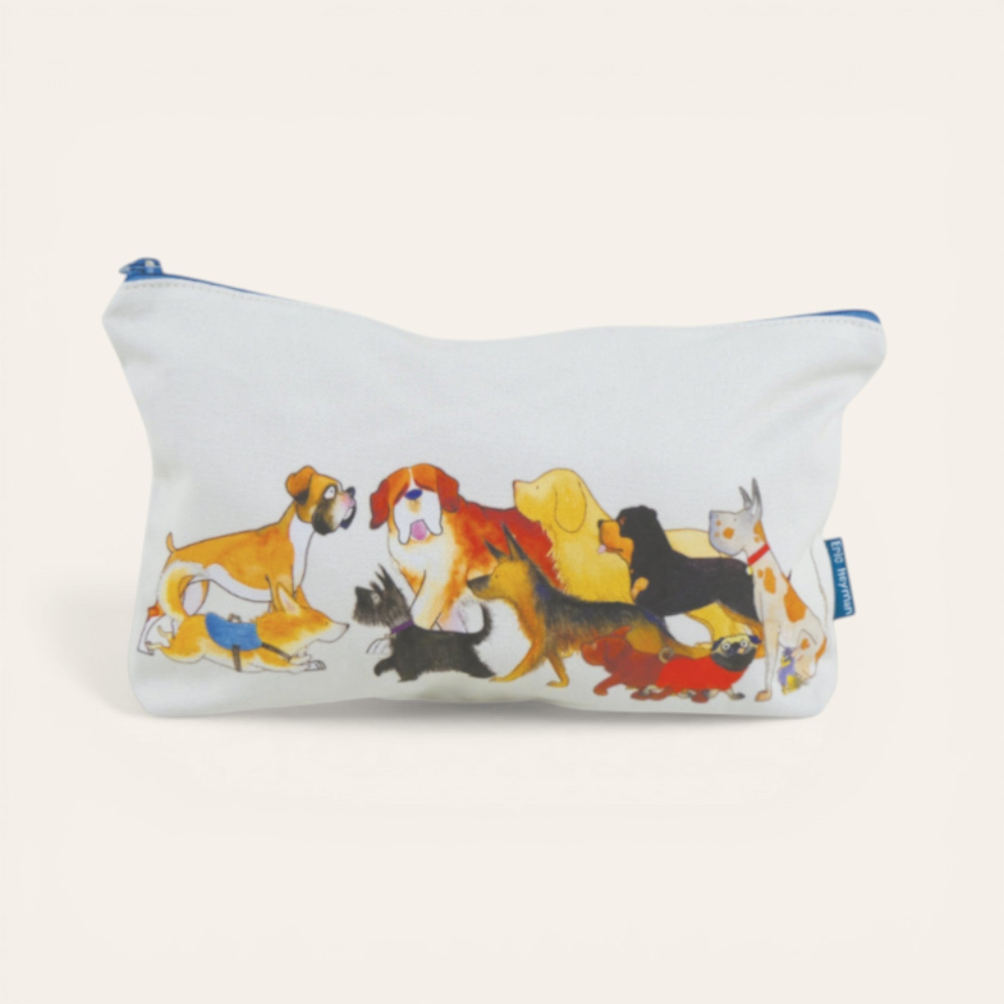 Zipped Pouch - Paw Club by Emma Ball. Craft Storage case