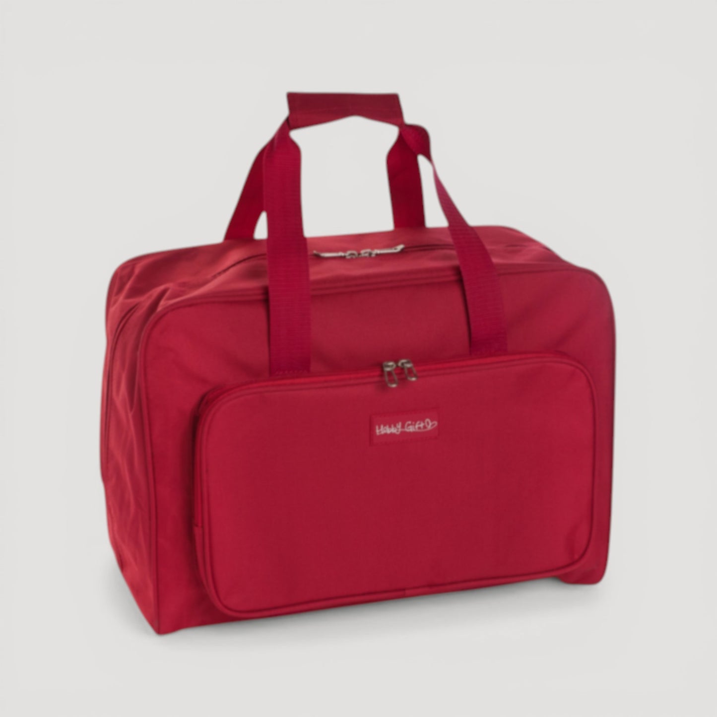 Pink Sewing Machine Carry Case Bag – Padded Storage with Front Pocket – Heavy Duty Polyester