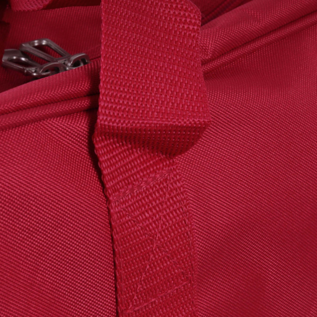 Red Sewing Machine Carry Case Bag – Padded Storage with Front Pocket – Heavy Duty Polyester