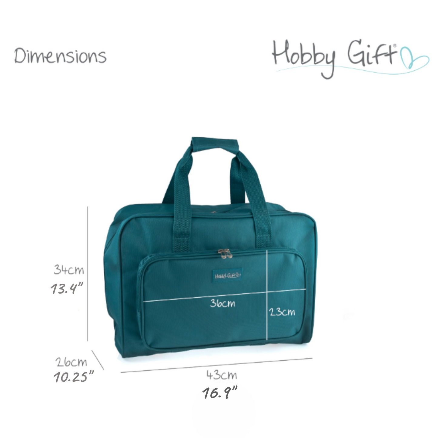Teal Sewing Machine Carry Case Bag – Padded Storage with Front Pocket – Heavy Duty Polyester (Copy)